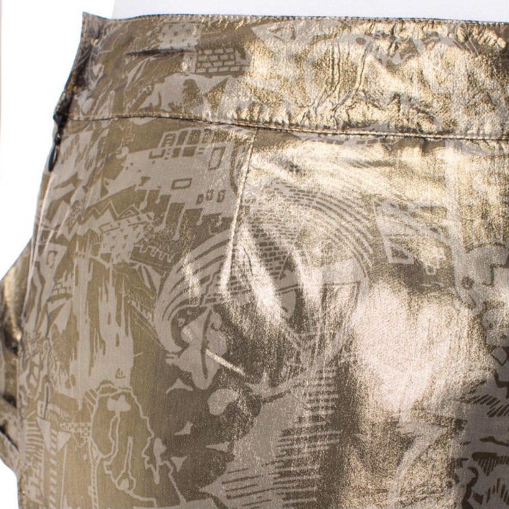 See By Chloe Gold Metallic Mini Skirt - Picture 4 of 4